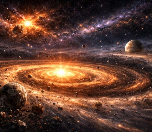 Kronika Vesmíru (8) – Kilonovy, chemická evoluce galaxií a sluneční mlhovina